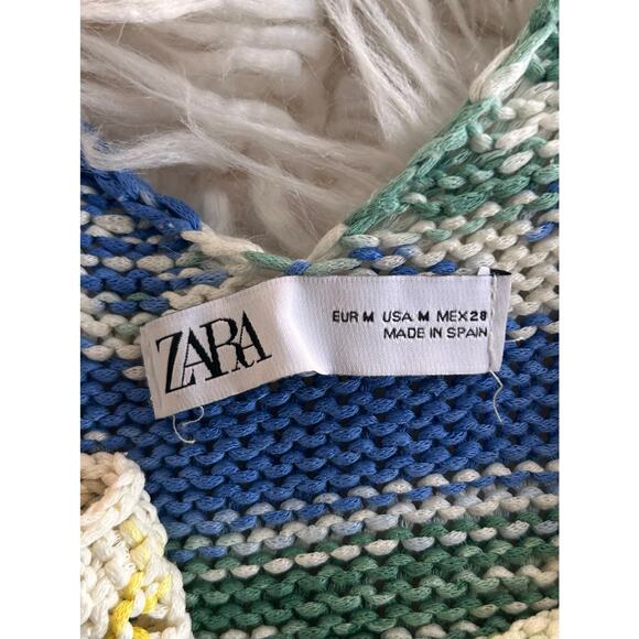 Zara Women's Knit Variegated Striped Long Maxi Dress Multicolor Size Medium‎ - Picture 10 of 14